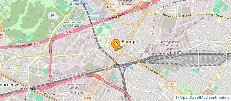 localisation de l'entreprise MADAME BENEDICTE LECONTE  LE BOURGET