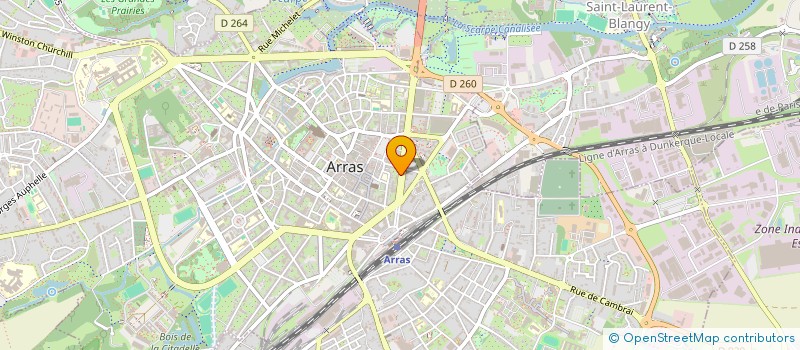 localisation de l'entreprise MADAME BENEDICTE LEFRANT à ARRAS