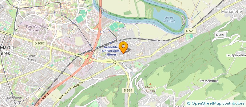 localisation de l'entreprise MADAME BENEDICTE LEMAIRE  GIERES