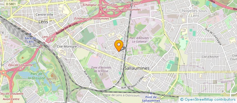 localisation de l'entreprise MADAME BENEDICTE LEPAGNOT  SALLAUMINES