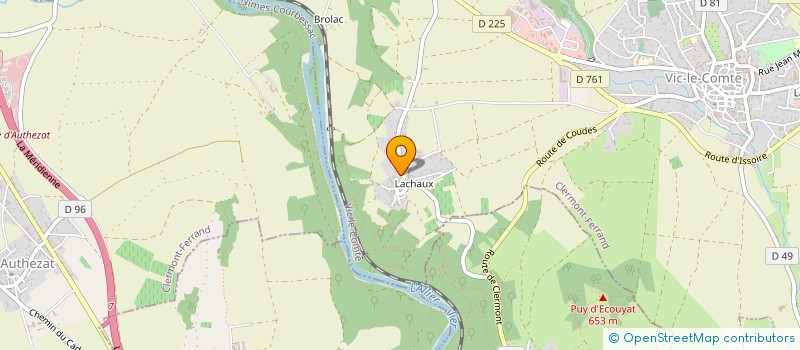 localisation de l'entreprise MADAME BENEDICTE LEPRON  MONTAIGUT-LE-BLANC