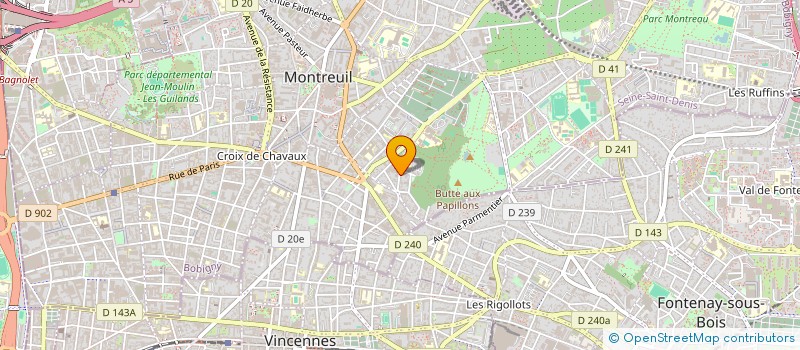 localisation de l'entreprise MADAME BENEDICTE LOYEN à MONTREUIL