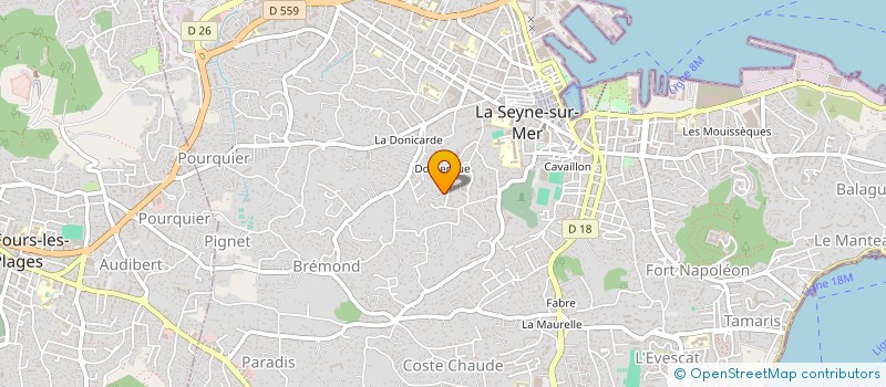 localisation de l'entreprise MADAME BENEDICTE MANICACCI à LA SEYNE-SUR-MER
