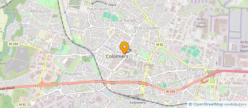 localisation de l'entreprise MADAME BENEDICTE MANISSE à COLOMIERS