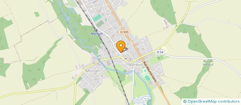 localisation de l'entreprise MADAME BENEDICTE MARCHAL  MOREUIL