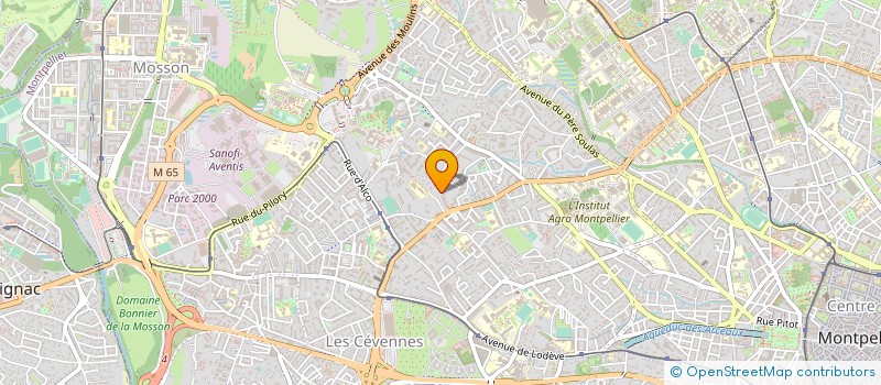 localisation de l'entreprise MADAME BENEDICTE MARGUERITTE à MONTPELLIER