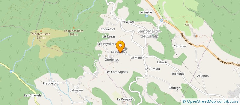 localisation de l'entreprise MADAME BENEDICTE MARIN MILLET à SAINT-MARTIN-DE-CARALP