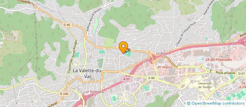 localisation de l'entreprise MADAME BENEDICTE MARTIN à LA VALETTE-DU-VAR