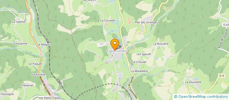 localisation de l'entreprise MADAME BENEDICTE MEILLON  CLAVEISOLLES