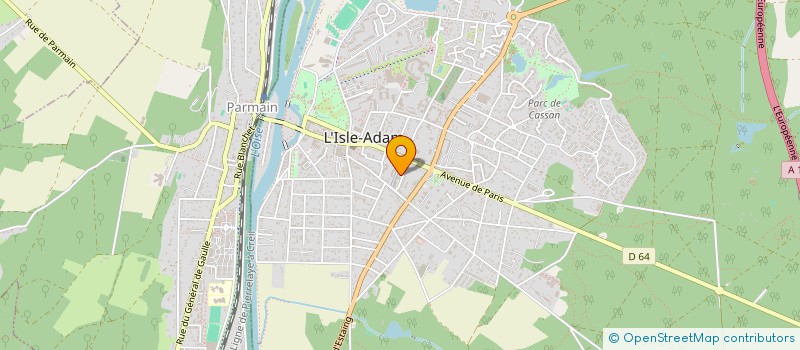 localisation de l'entreprise MADAME BENEDICTE MERCIER  L'ISLE-ADAM