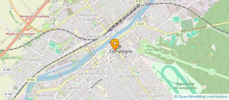 localisation de l'entreprise MADAME BENEDICTE MEUNIER  COMPIEGNE