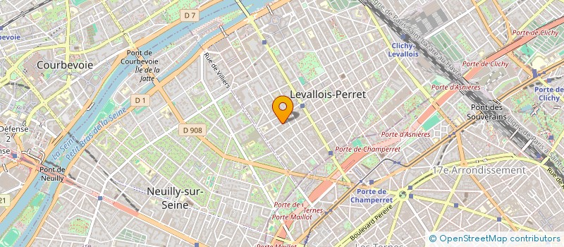 localisation de l'entreprise MADAME BENEDICTE MIGNOT  LEVALLOIS-PERRET