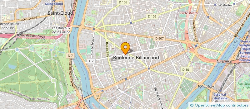 localisation de l'entreprise MADAME BENEDICTE MORVAN à BOULOGNE-BILLANCOURT