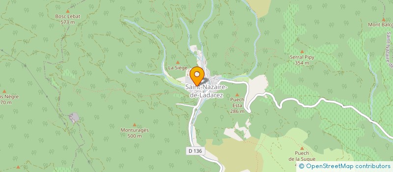 localisation de l'entreprise MADAME BENEDICTE NAS  SAINT-NAZAIRE-DE-LADAREZ