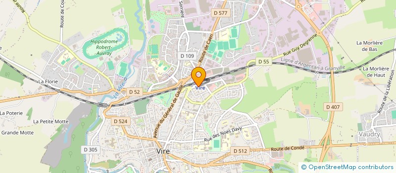 localisation de l'entreprise MADAME BENEDICTE NE  VIRE-NORMANDIE