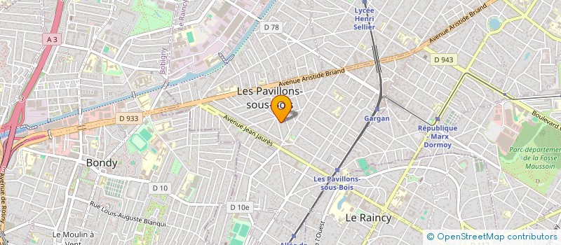 localisation de l'entreprise MADAME BENEDICTE NIVAULT  LES PAVILLONS-SOUS-BOIS