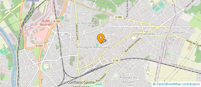 localisation de l'entreprise MADAME BENEDICTE NSAMBU DIABAKA  CONFLANS-SAINTE-HONORINE