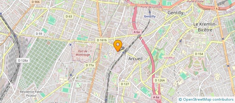 localisation de l'entreprise MADAME BENEDICTE OKOKO ANUNGA à ARCUEIL