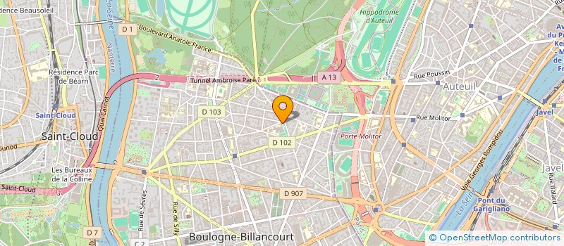 localisation de l'entreprise MADAME BENEDICTE OMONT à BOULOGNE-BILLANCOURT
