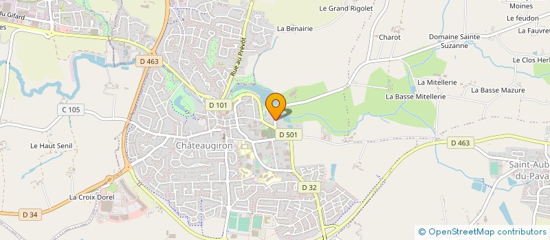 localisation de l'entreprise MADAME BENEDICTE OUDARD  CHATEAUGIRON