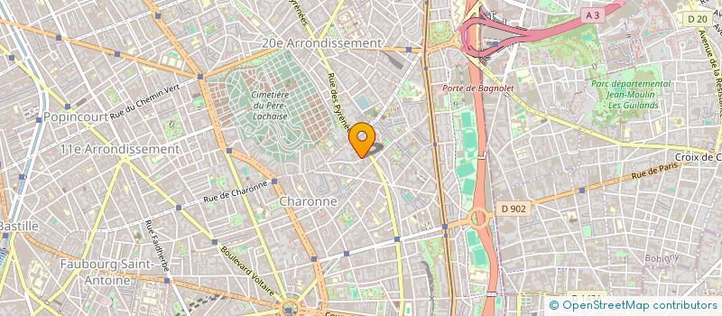 localisation de l'entreprise MADAME BENEDICTE PACHOD  PARIS