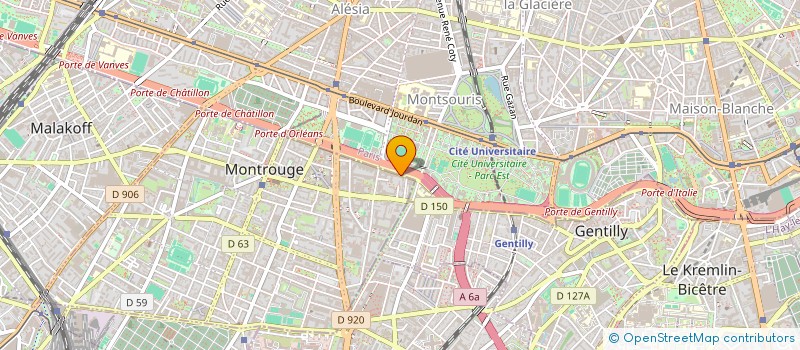 localisation de l'entreprise MADAME BENEDICTE PACOUT à MONTROUGE