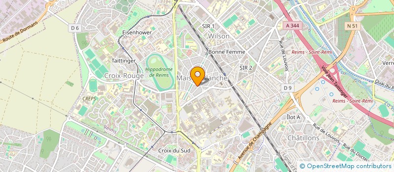 localisation de l'entreprise MADAME BENEDICTE PARGUEL  REIMS