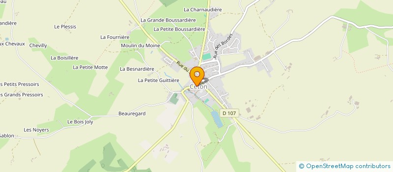 localisation de l'entreprise MADAME BENEDICTE PATIN à CETON
