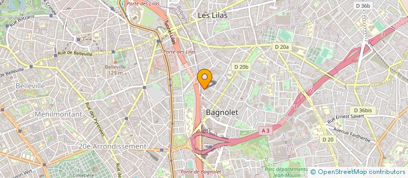 localisation de l'entreprise MADAME BENEDICTE PAVELAK à BAGNOLET