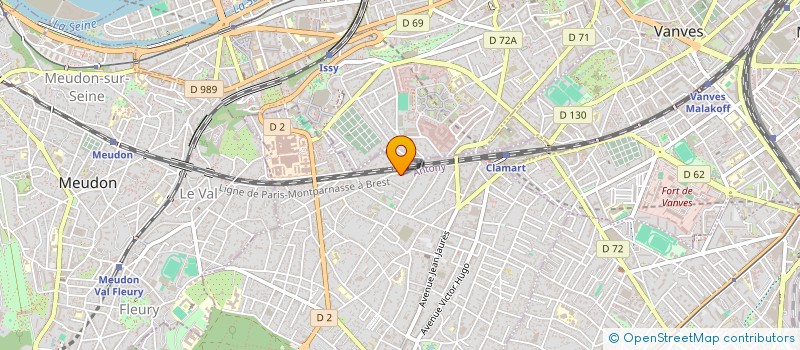 localisation de l'entreprise MADAME BENEDICTE PEIGNOT à CLAMART