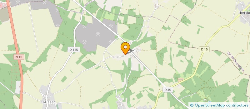 localisation de l'entreprise MADAME BENEDICTE PEQUEUR à AUSSAC-VADALLE