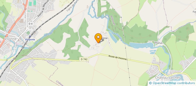 localisation de l'entreprise MADAME BENEDICTE PERIDY  CHATEAU-LARCHER