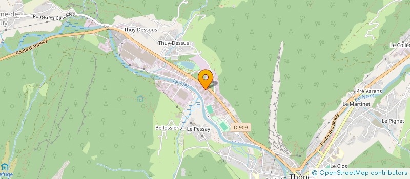 localisation de l'entreprise MADAME BENEDICTE PERRIN-TERRIN  THONES