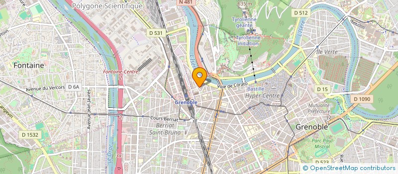 localisation de l'entreprise MADAME BENEDICTE PETIT à GRENOBLE