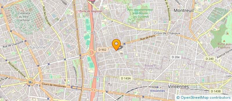 localisation de l'entreprise MADAME BENEDICTE PEYRE à MONTREUIL
