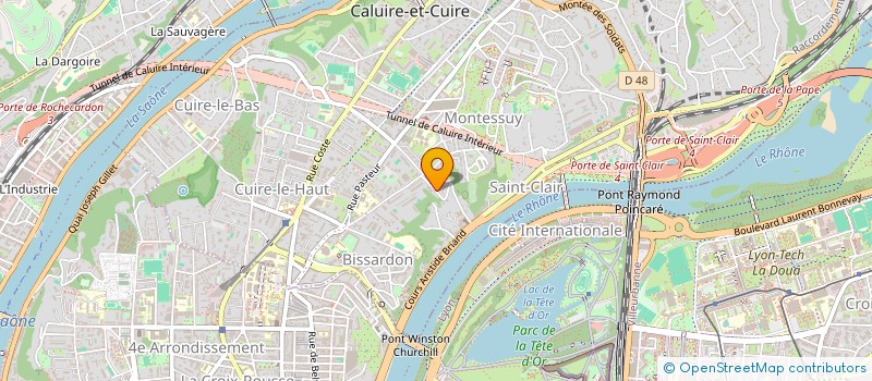 localisation de l'entreprise MADAME BENEDICTE PEYRUSSE  CALUIRE-ET-CUIRE