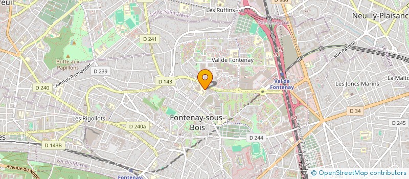localisation de l'entreprise MADAME BENEDICTE PIEL à FONTENAY-SOUS-BOIS
