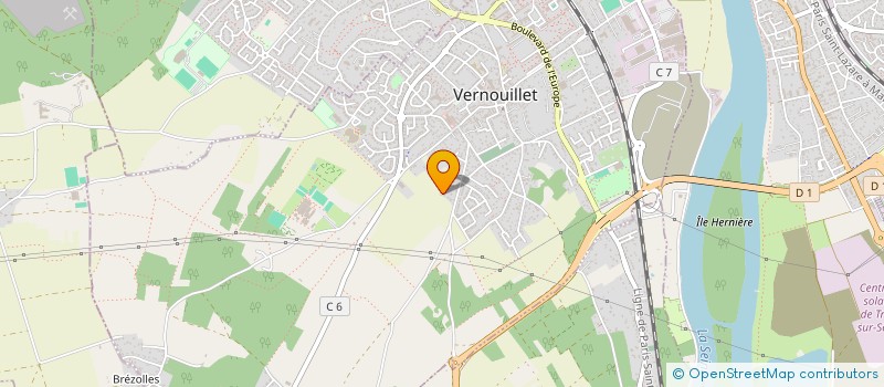 localisation de l'entreprise MADAME BENEDICTE POINTET à VERNOUILLET