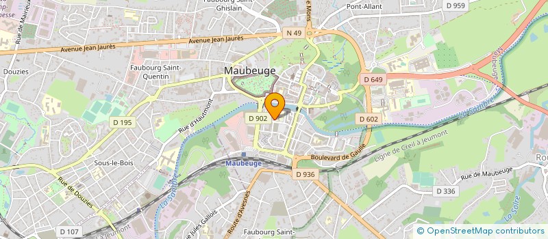 localisation de l'entreprise MADAME BENEDICTE POLLE  MAUBEUGE