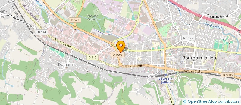 localisation de l'entreprise MADAME BENEDICTE PONSARD  BOURGOIN-JALLIEU