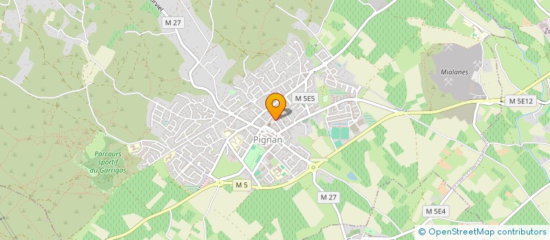 localisation de l'entreprise MADAME BENEDICTE POUGET  PIGNAN