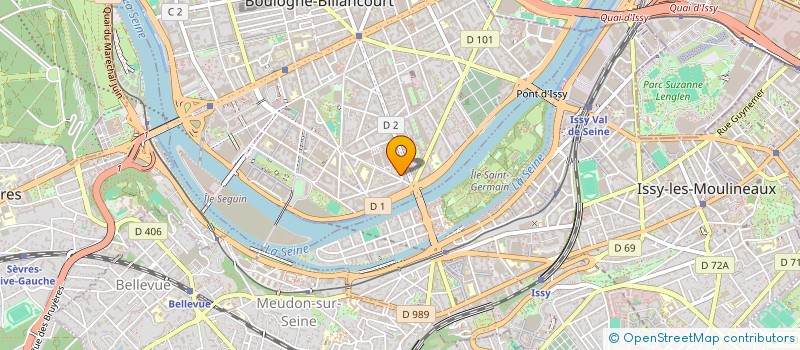 localisation de l'entreprise MADAME BENEDICTE POUSSET  BOULOGNE-BILLANCOURT