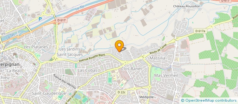 localisation de l'entreprise MADAME BENEDICTE POUX  PERPIGNAN