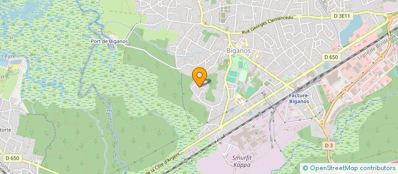 localisation de l'entreprise MADAME BENEDICTE PRINCE  BIGANOS