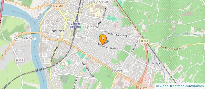 localisation de l'entreprise MADAME BENEDICTE RAMES  LIBOURNE