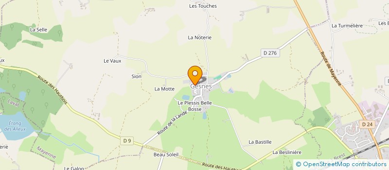 localisation de l'entreprise MADAME BENEDICTE REBILLARD  MONTSURS