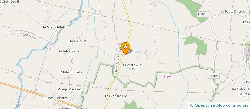 localisation de l'entreprise MADAME BENEDICTE RENOULT  PONT-HEBERT