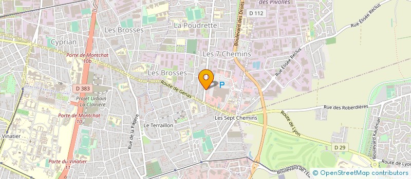 localisation de l'entreprise MADAME BENEDICTE REVERCHON  VAULX-EN-VELIN