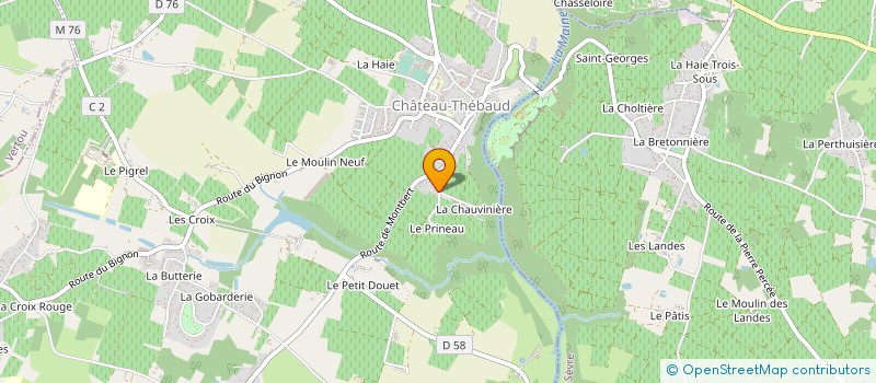 localisation de l'entreprise MADAME BENEDICTE RICHARD  CHATEAU-THEBAUD