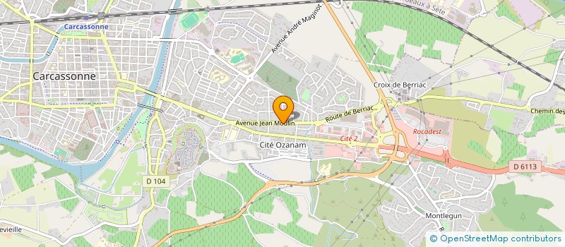 localisation de l'entreprise MADAME BENEDICTE RICHARD  CARCASSONNE